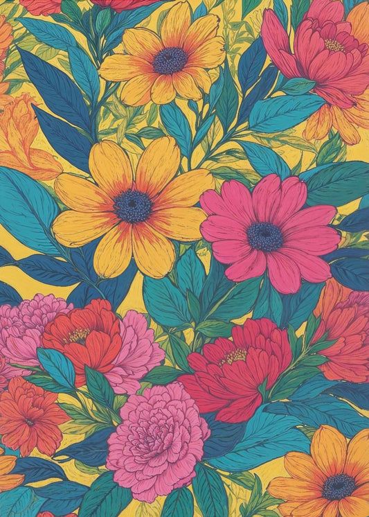 Levendig Bloeiend | Canvas