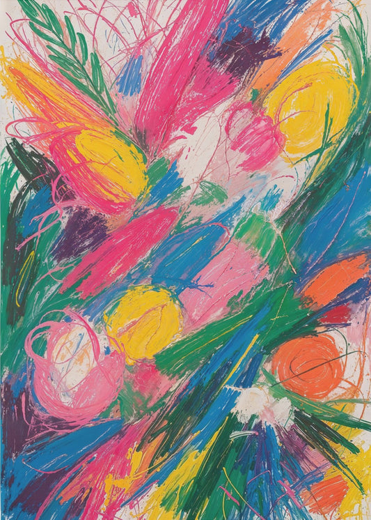 Levendige wervelwind | Canvas