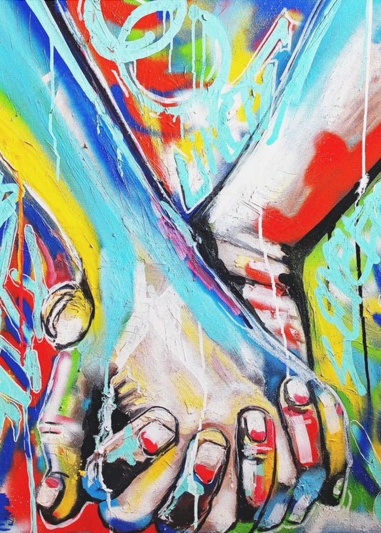 Levendige straatkunst | Canvas