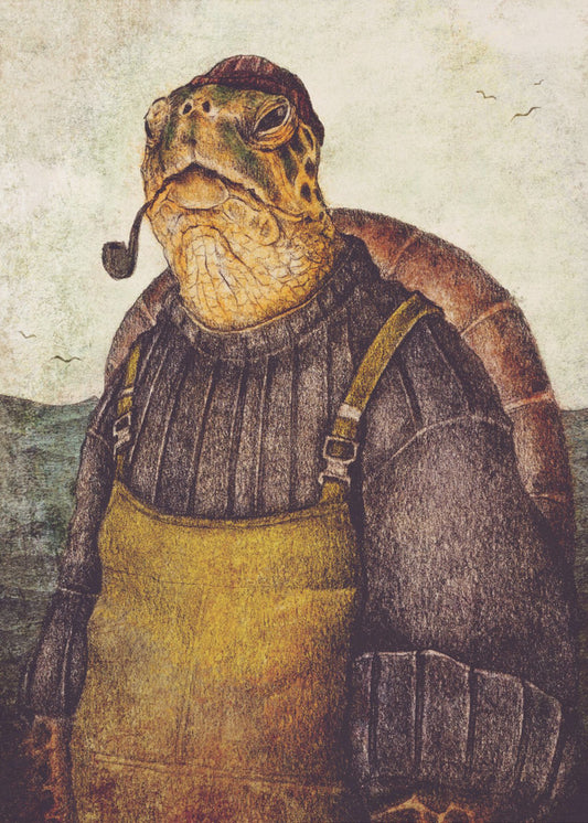 Vintage stijlvolle schildpad | Canvas