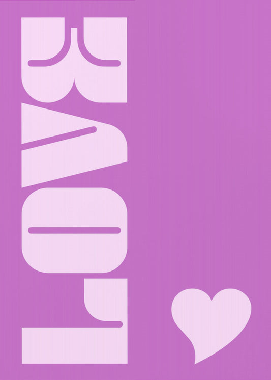 Paarse liefdesvibe | Canvas