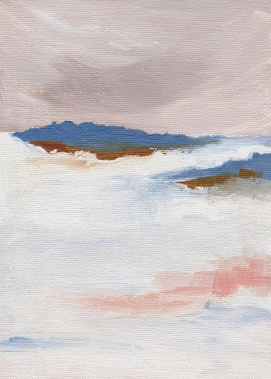 Zachte pasteltinten en gestructureerde penseelstreken | Canvas