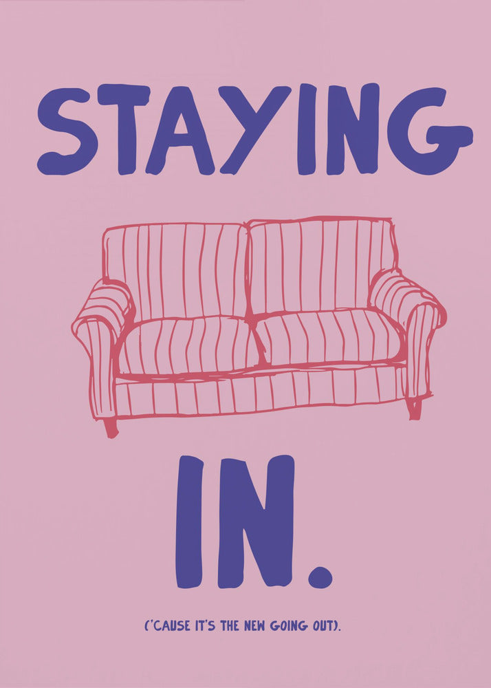 Comfortzone op de bank | Poster