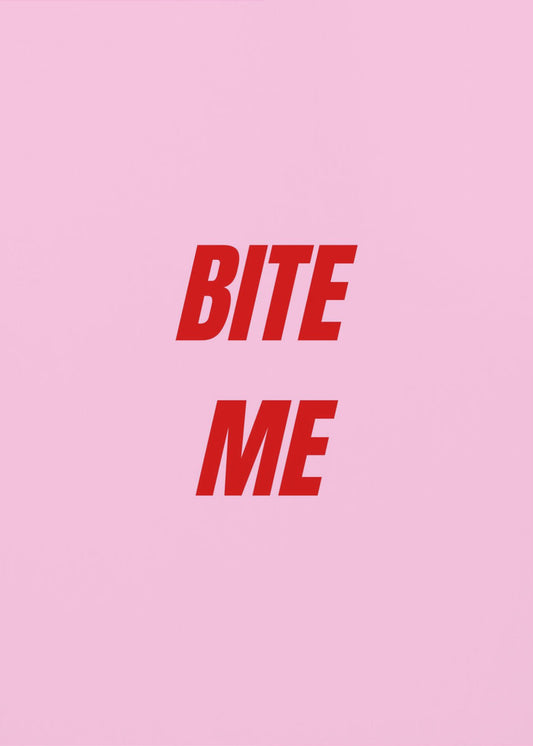 Rood op roze lef | Poster
