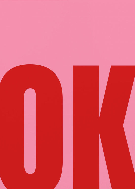 Gedurfde minimalistische tekst | Poster