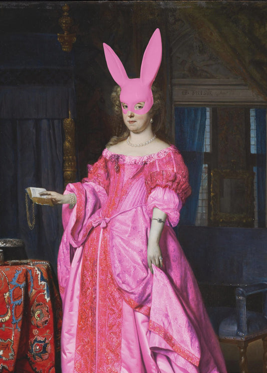Roze Maskerade Hertogin | Canvas