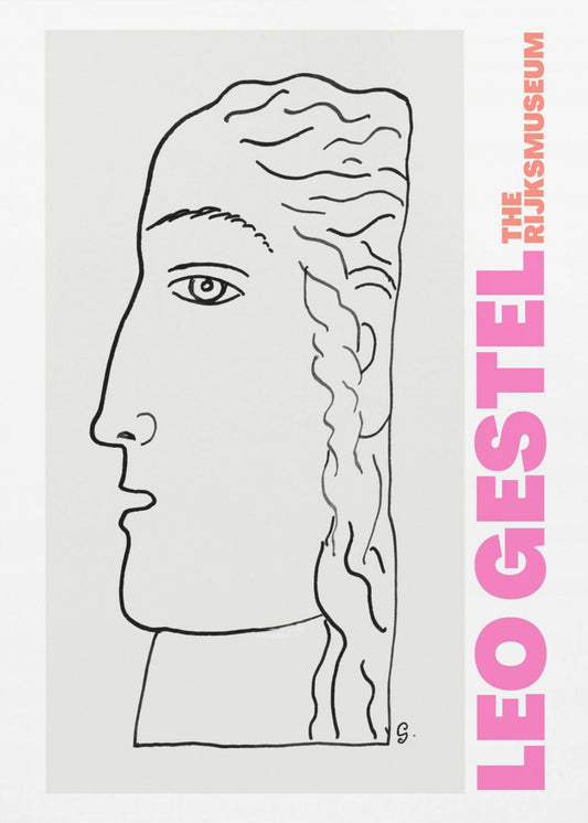 Elegante profielschets | Poster