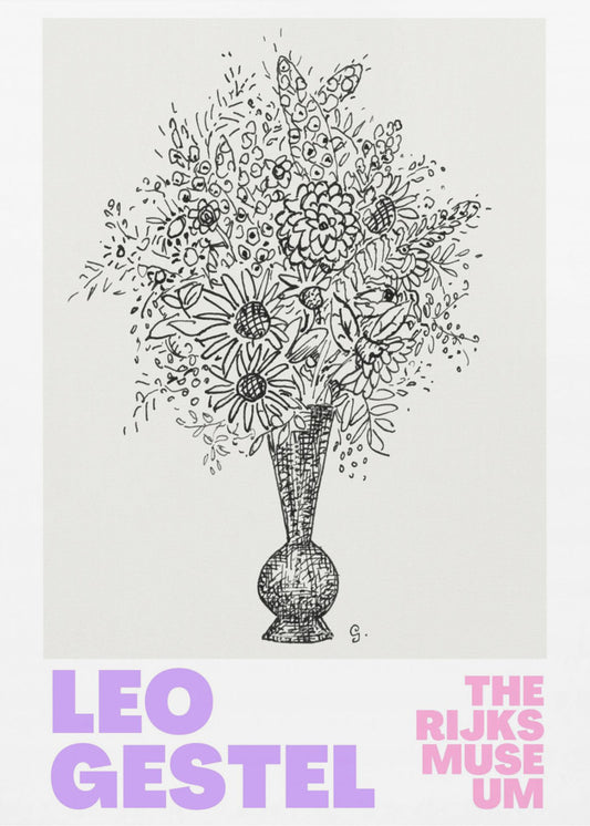 Elegante bloemen in een vaas | Poster