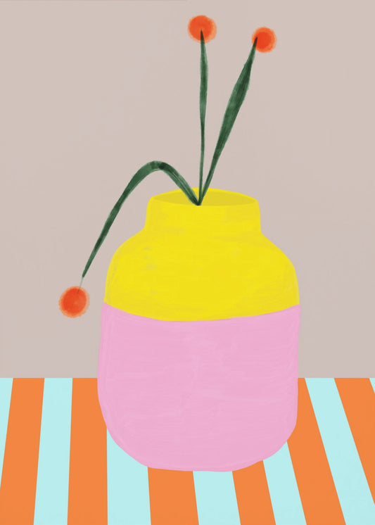Gedurfde vaasbloemen | Poster