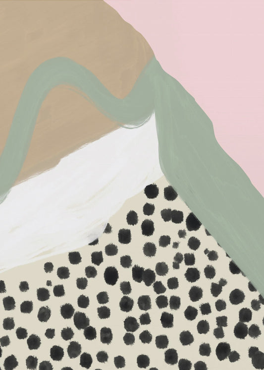 Soft Colors with Organic Shapes and Patterns | Poster
