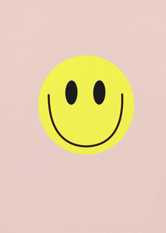 Geel Smiley Gezicht | Canvas
