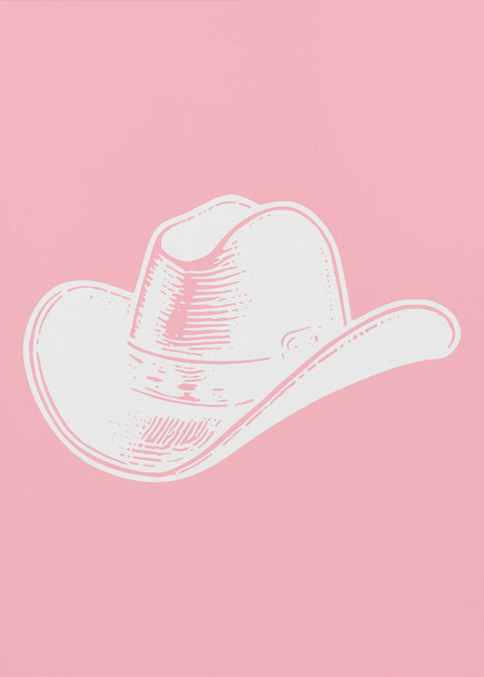 Roze cowboyhoed | Poster