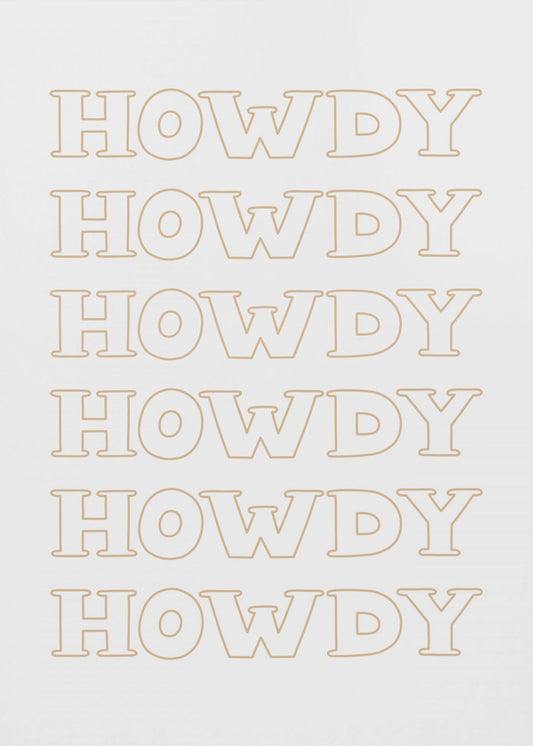 Neutrale Howdy | Canvas