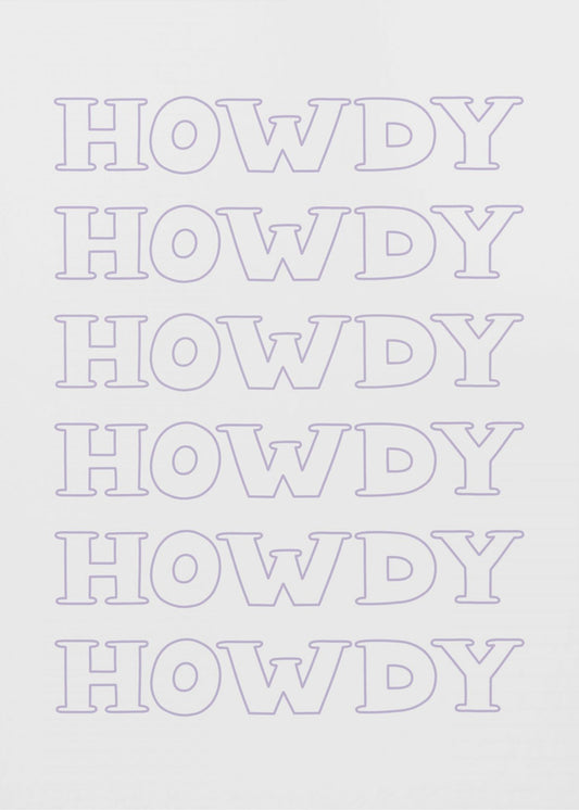 Paarse Howdy | Canvas