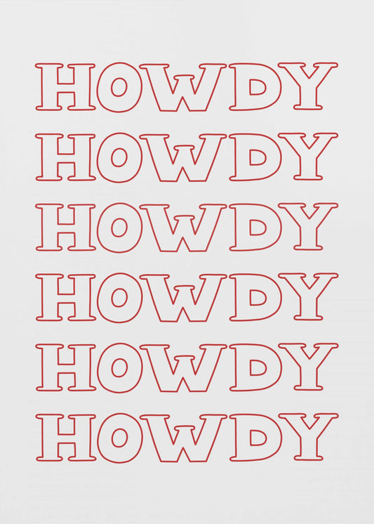Rode Howdy | Canvas