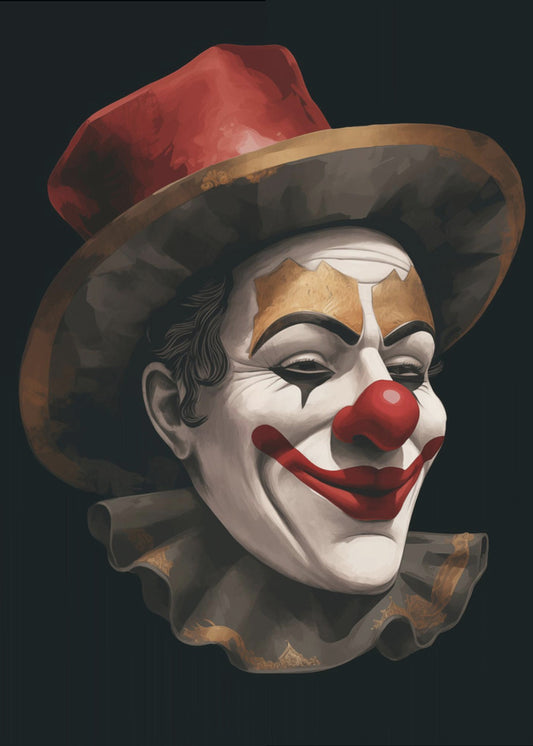 De Lachende Clown | Canvas