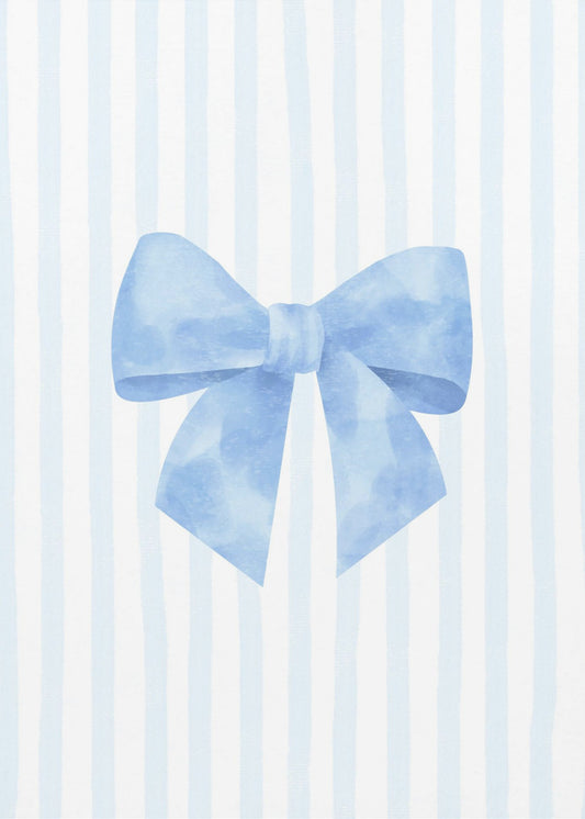 Elegantie met blauw lint | Poster