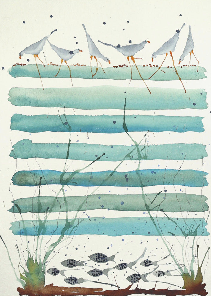 Sereen kustlandschap | Poster