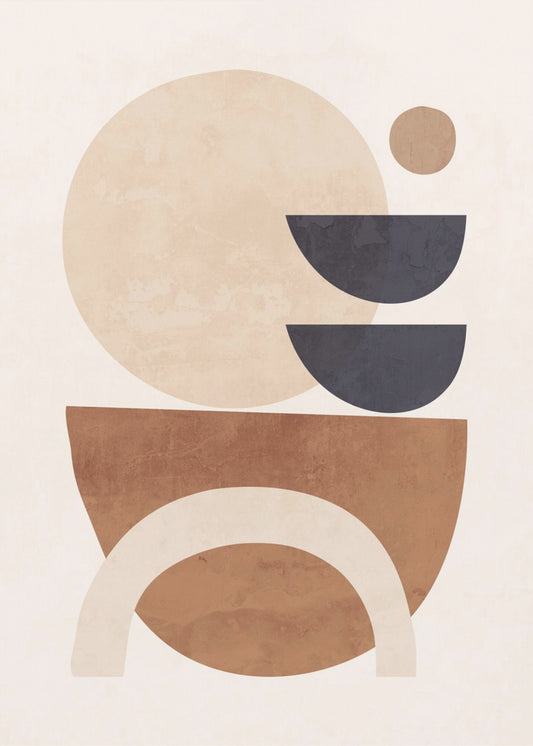 Abstracte minimale vormen | Canvas