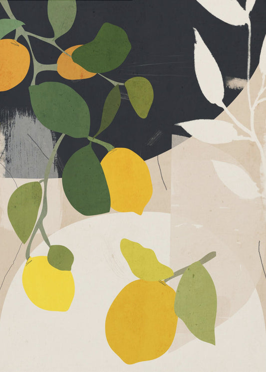 Citroen Abstracte Kunst | Poster
