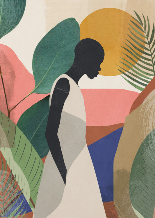 Sereen silhouet | Canvas