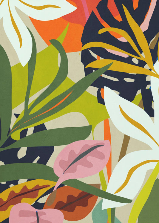 Jungle Abstract Patroon | Canvas