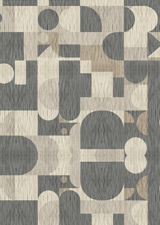 Geometrisch patroon met verschillende vormen | Canvas