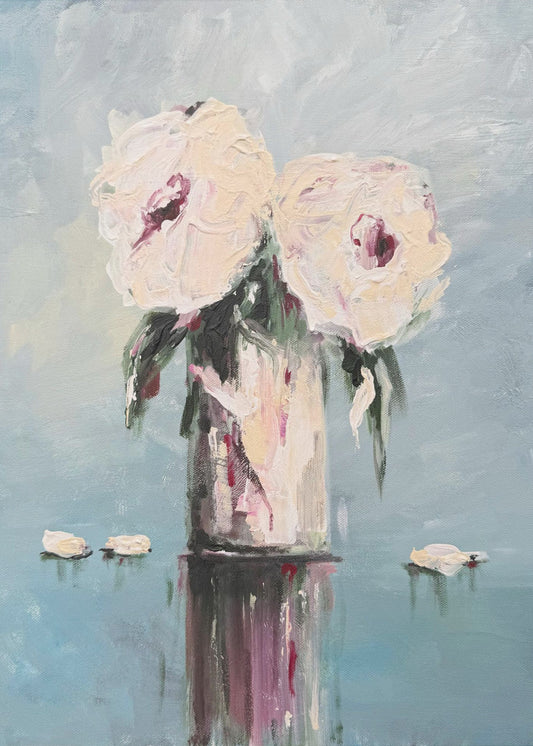 Witte rozen | Poster