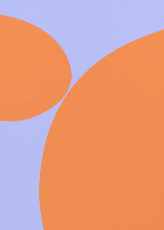 Oranje Harmonie Gelukzaligheid | Canvas