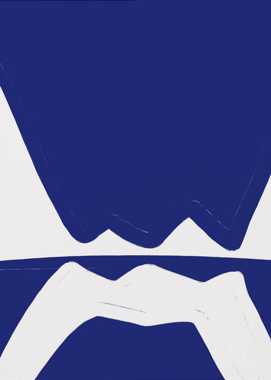 Blauwe Golven Harmonie | Canvas