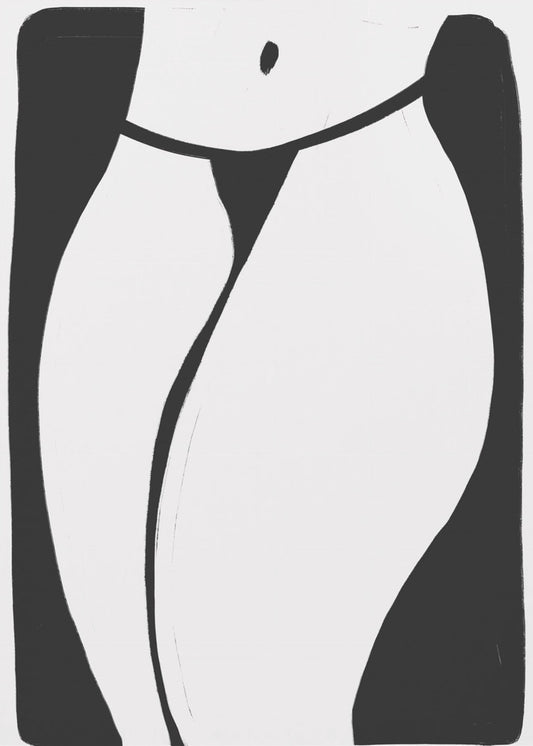 Gebogen silhouet | Canvas