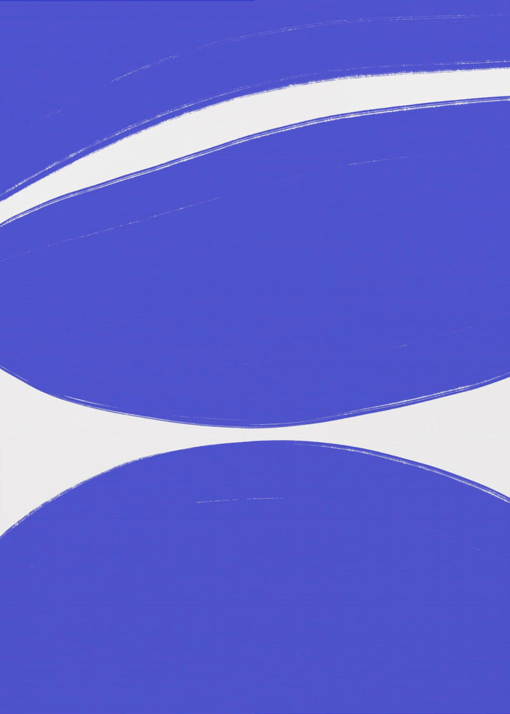 Blauwe Golf Harmonie | Canvas