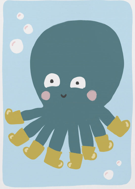 Plezier met gelaarsde octopus | Canvas