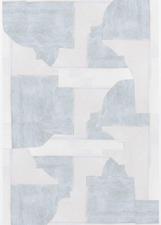 Geometrische witte vormen | Canvas