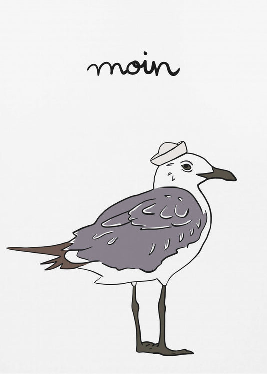 Meeuw in Stijl | Canvas