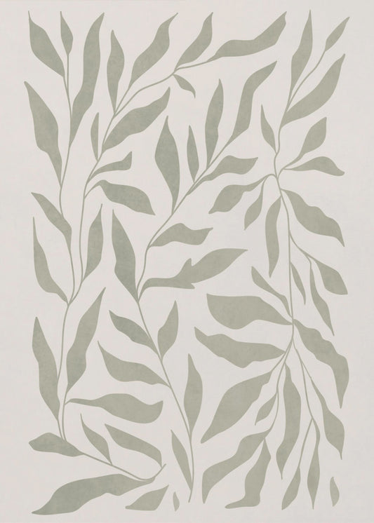 Olijfgroene bladeren | Poster