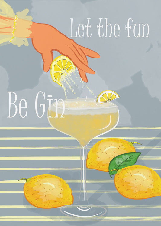 Laat het plezier gin zijn | Canvas