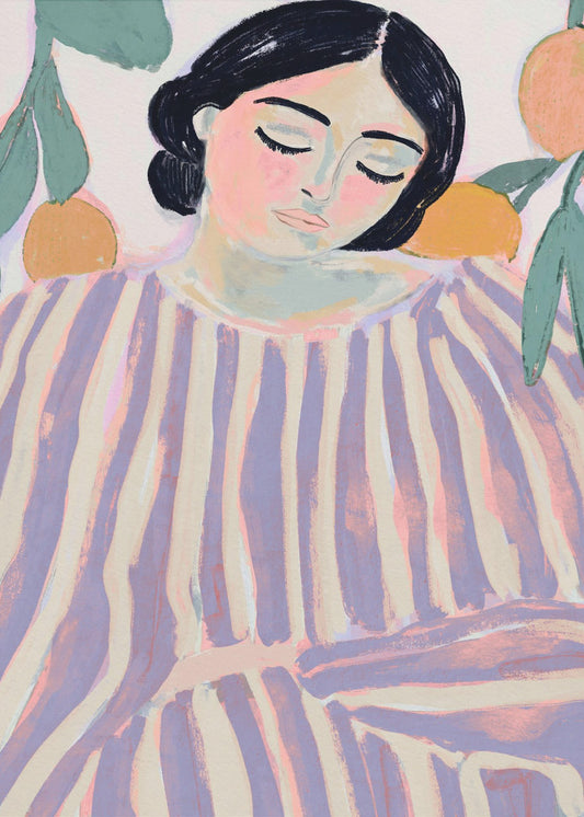 Slapen in strepen | Canvas