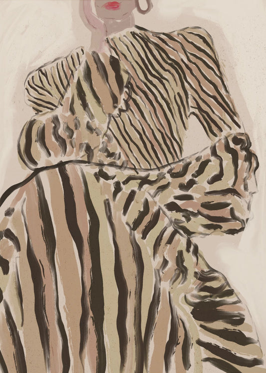 Zebra Elegantie | Canvas