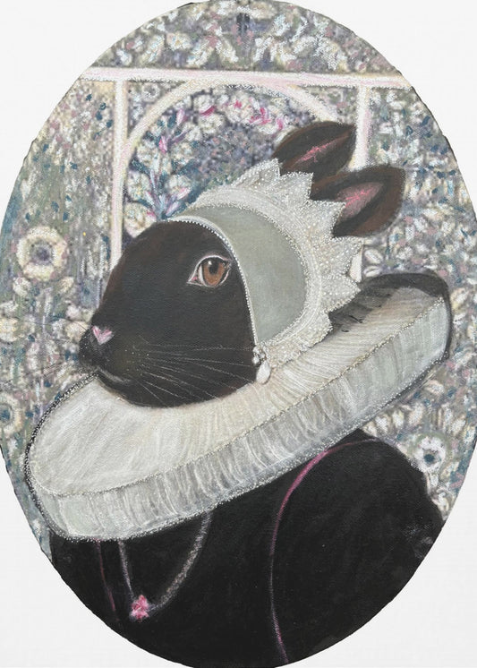 Koninklijk Konijnenportret | Canvas