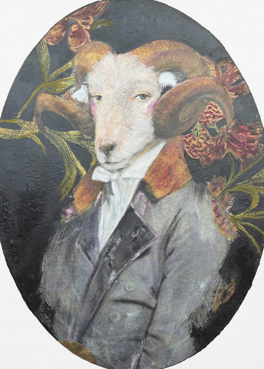 Portret van een koninklijke ram | Canvas
