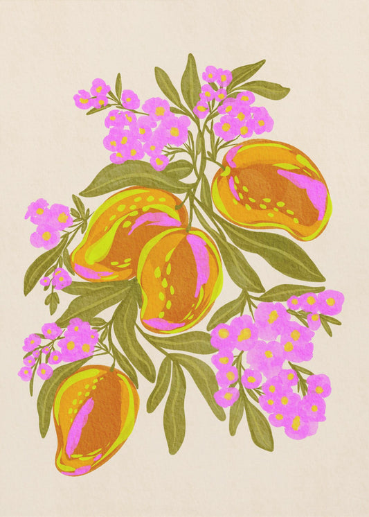 Levendige Mango's | Canvas