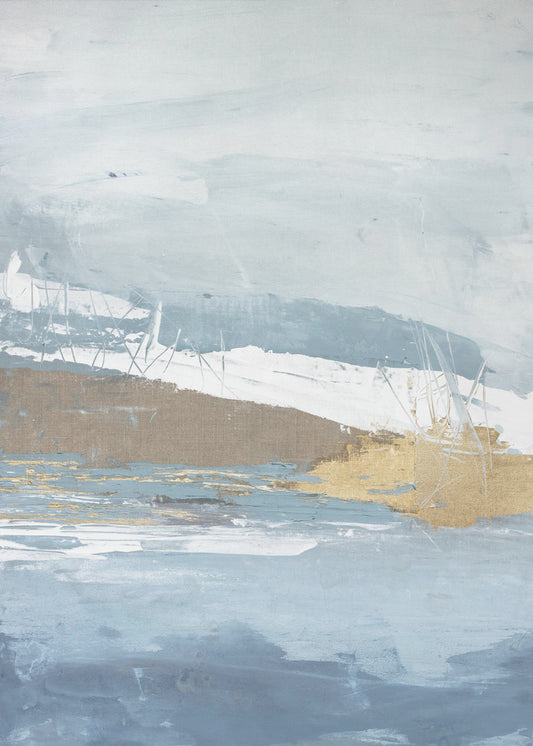 Gouden Mist Horizon | Canvas