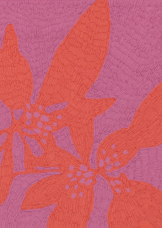 Levendige Bloemblaadjesdans | Canvas