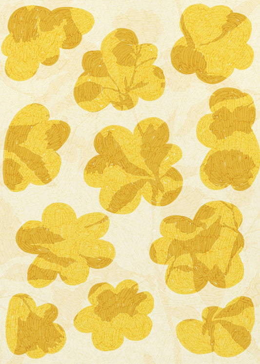 Gouden Bloemen | Canvas