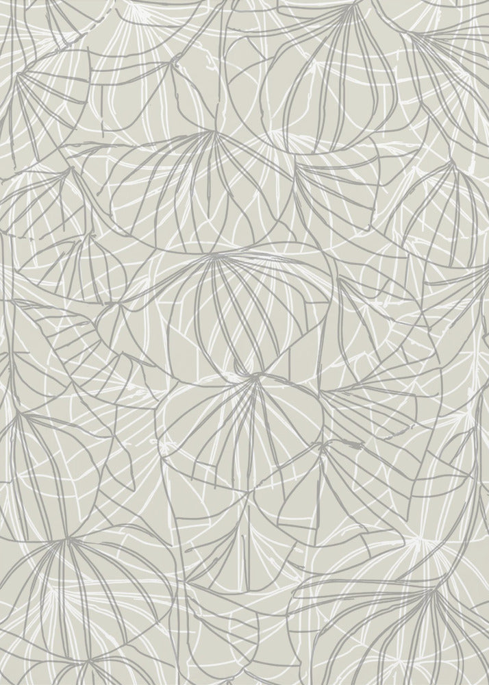 Abstracte bloemenlijn | Canvas