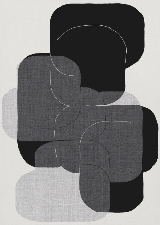 Monochrome lagen | Canvas
