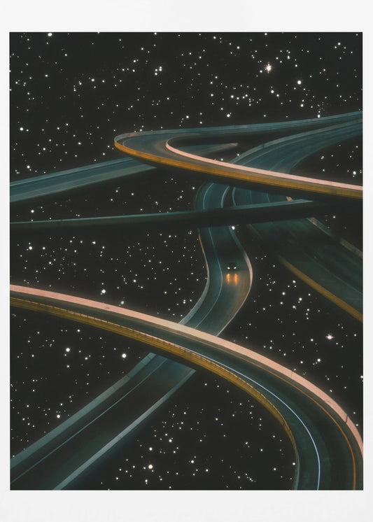 Alleen rijden, denken aan jou | Canvas