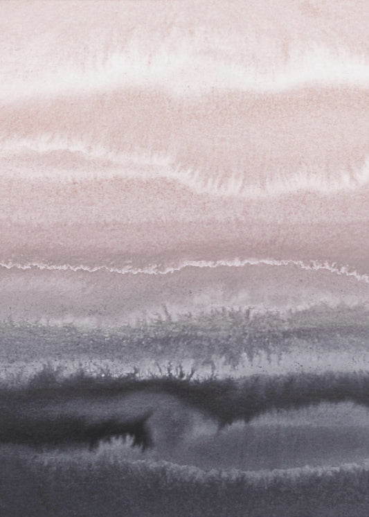 Binnen de getijden Zwart zandstrand | Canvas