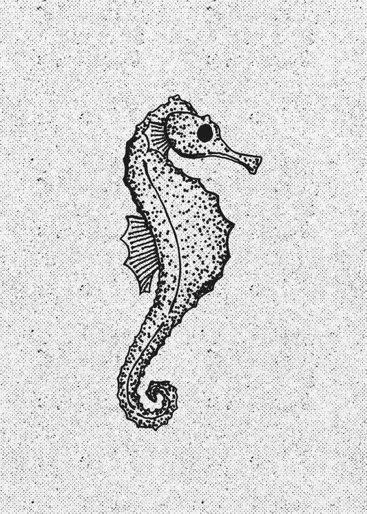 Grillig zeepaardje | Canvas